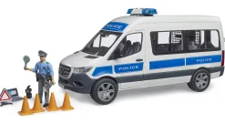 Bruder 02683 MB Sprinter Poliisiauto + Valot ja Äänet