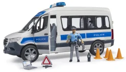 Bruder 02683 MB Sprinter Poliisiauto + Valot ja Äänet