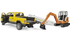 Bruder 2546 RAM 2500 Lava-Auto, Lavetti sekä Kaivuri