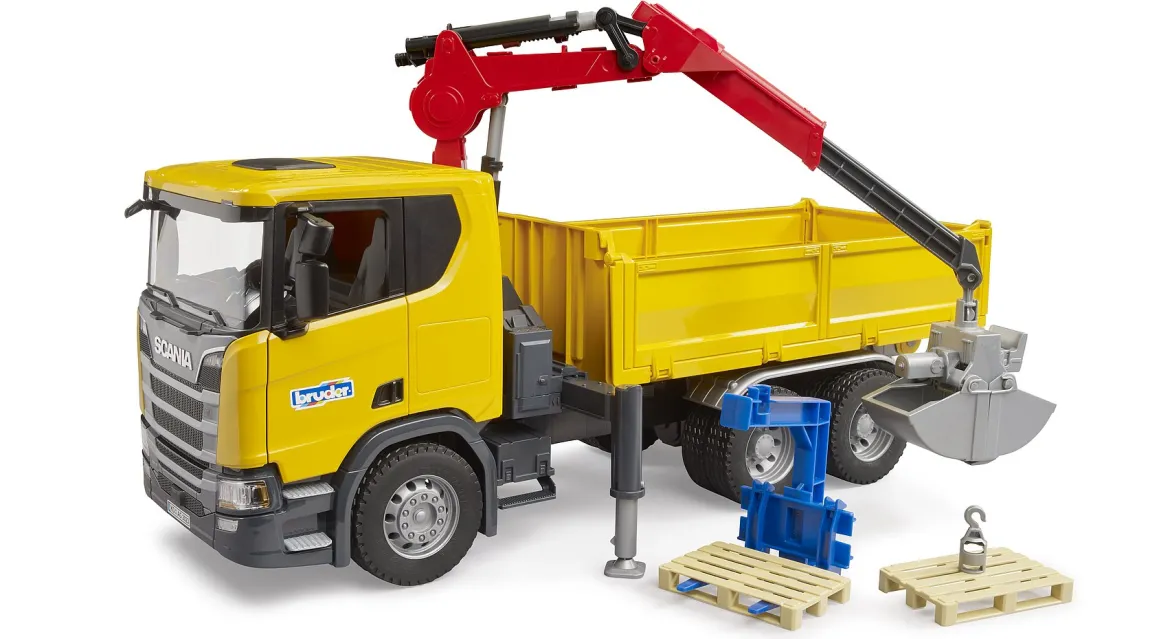 Bruder 03551 Scania Super 560R Kuorma-Auto Lastausnosturilla
