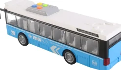 City Service Kaupunkibussi Sininen Äänellä Ja Valolla 1:16