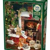 Cobble Hill 1000 Palan Palapeli Christmas Kittens