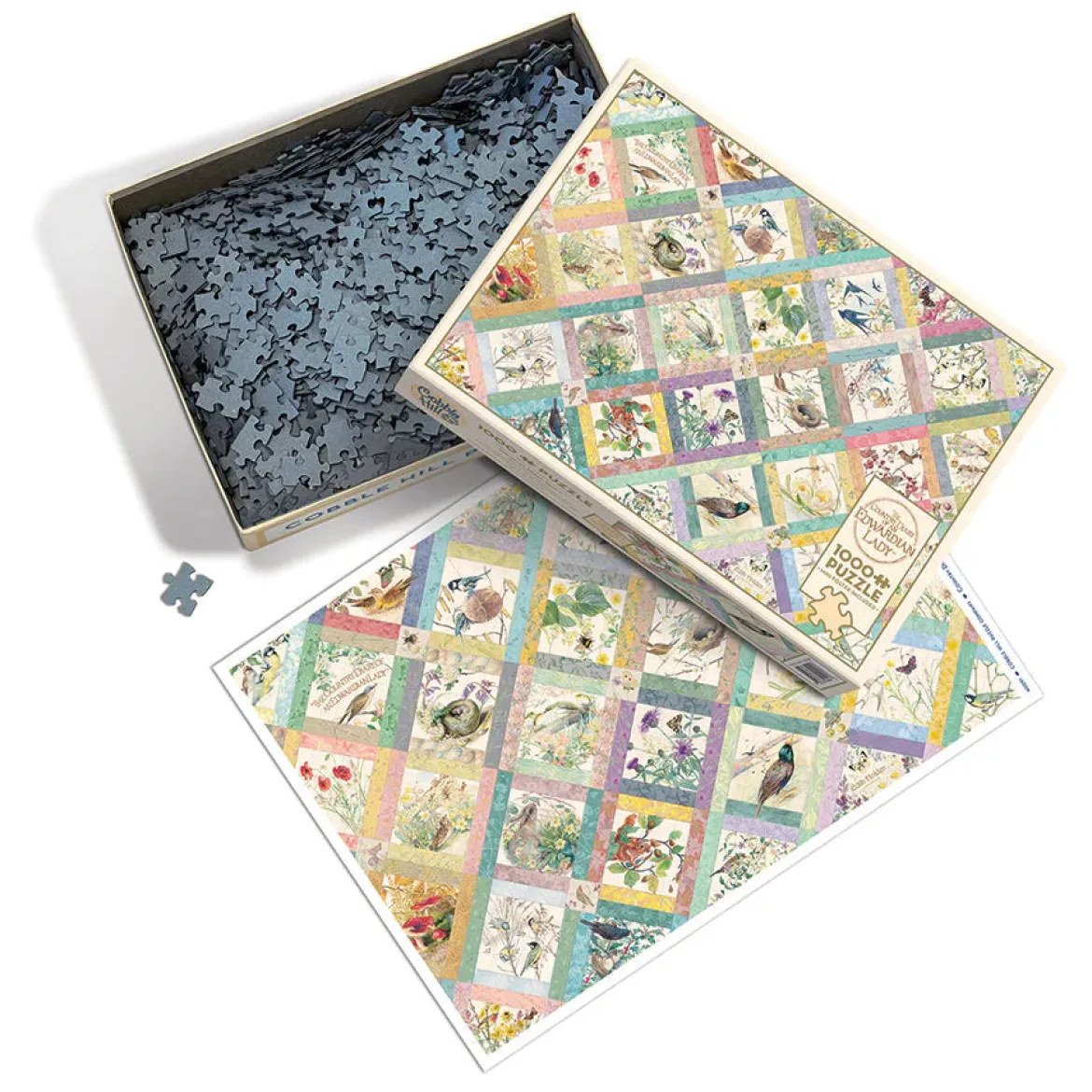 Cobble Hill 1000 Palan Palapeli Country Diary Quilt - (Random Cut)