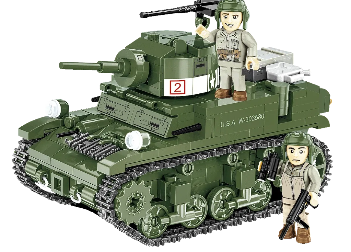 Cobi 3129 M3 Stuart 2 in 1 Koottava Panssarivaunu 1:35