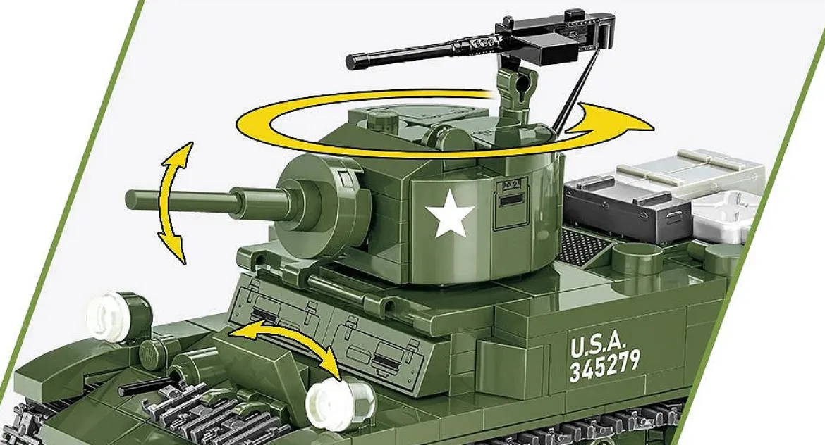 Cobi 3129 M3 Stuart 2 in 1 Koottava Panssarivaunu 1:35