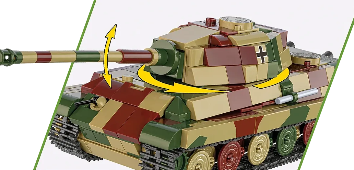 Cobi 2732 Pz.Kpfw. VI B Tiger II "Köningstiger" Koottava Panssarivaunu 500 Osaa
