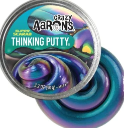Crazy Aarons Thinking Putty Super Scarab Monivärinen