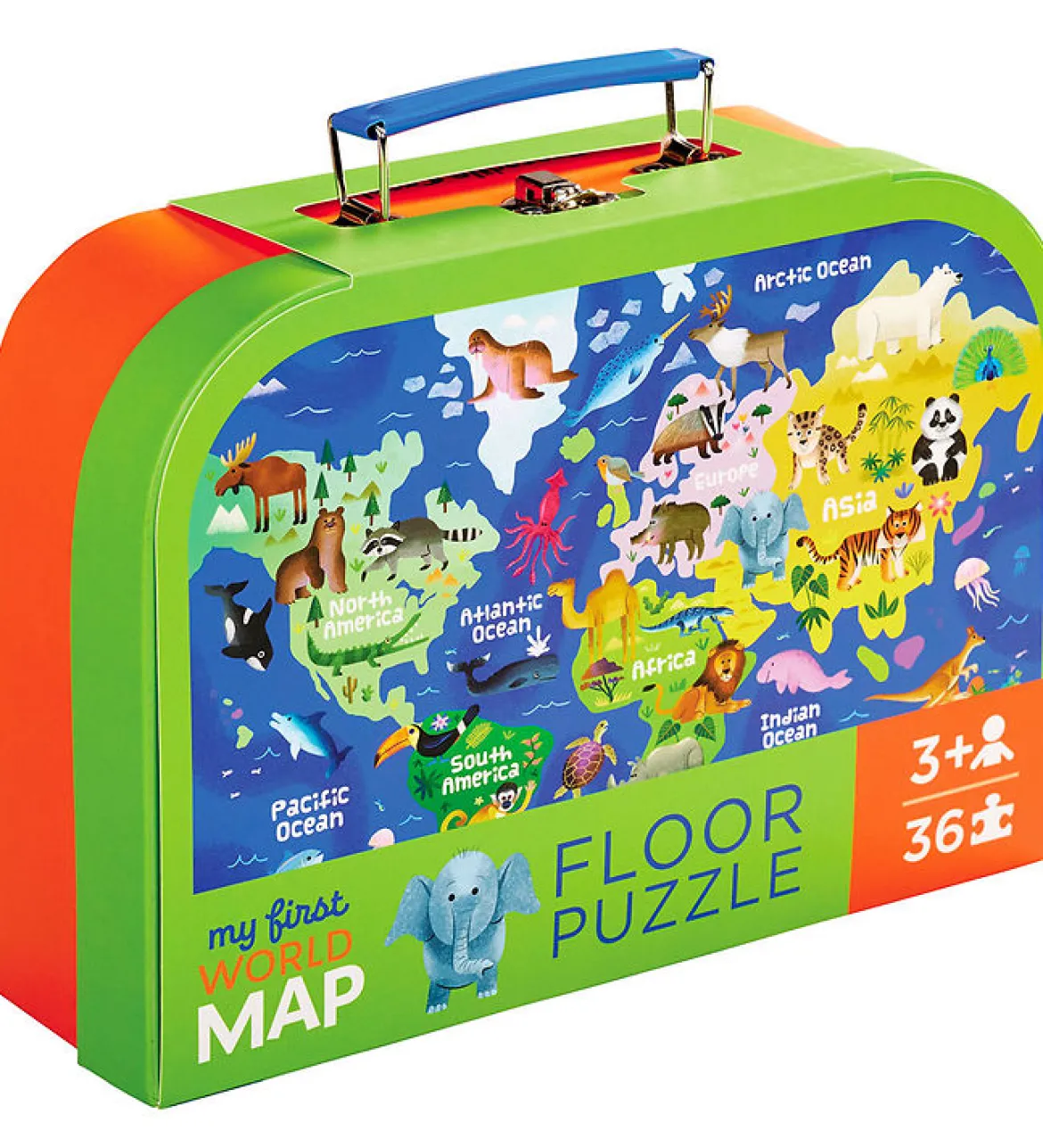 Crocodile Creek My First World Map Lattiapalapeli 36 Palaa