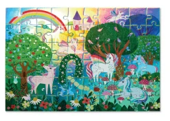 Crocodile Creek 60 Palan Palapeli Yksisarviset Kiiltävä Sparkling Unicorn