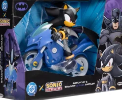 DC x Sonic the Hedgehog 12,7cm Batman Shadow ja Batcycle-Moottoripyörä