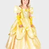 Den Goda Fen "Belle" Keltainen Prinsessamekko 6-8v 122-128cm