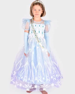 Den Goda Fen Jääprinsessa "Frozen" Mekko Sininen 2-4v 98-104 cm