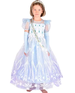 Den Goda Fen Jääprinsessa "Frozen" Mekko Sininen 4-6v 110-116 cm
