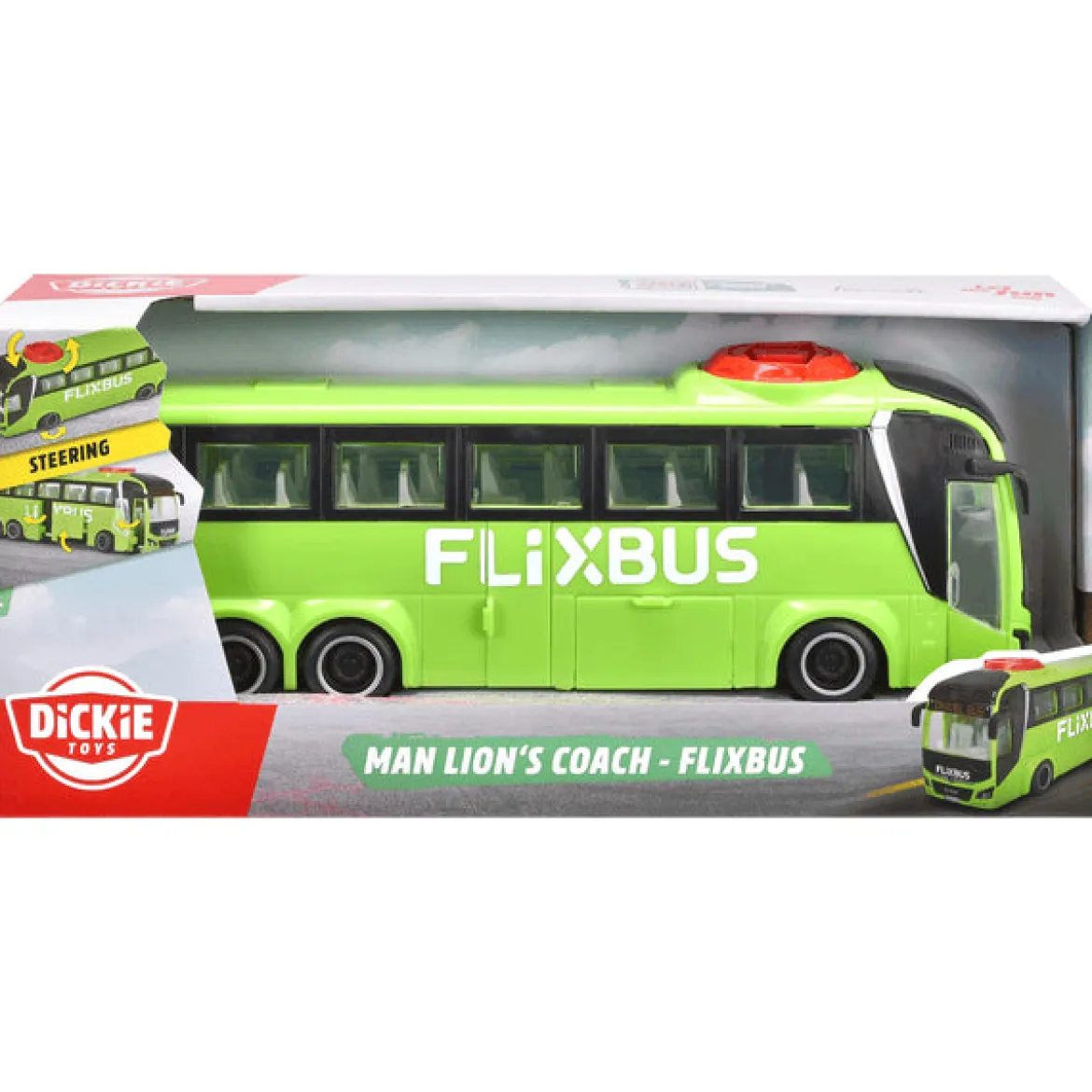 Dickie Toys Man Lion's Coach Flixbus Bussi 27cm