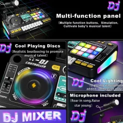 DJ Bluetooth Mixer Lasten Miksauspöytä/DJ Pöytä