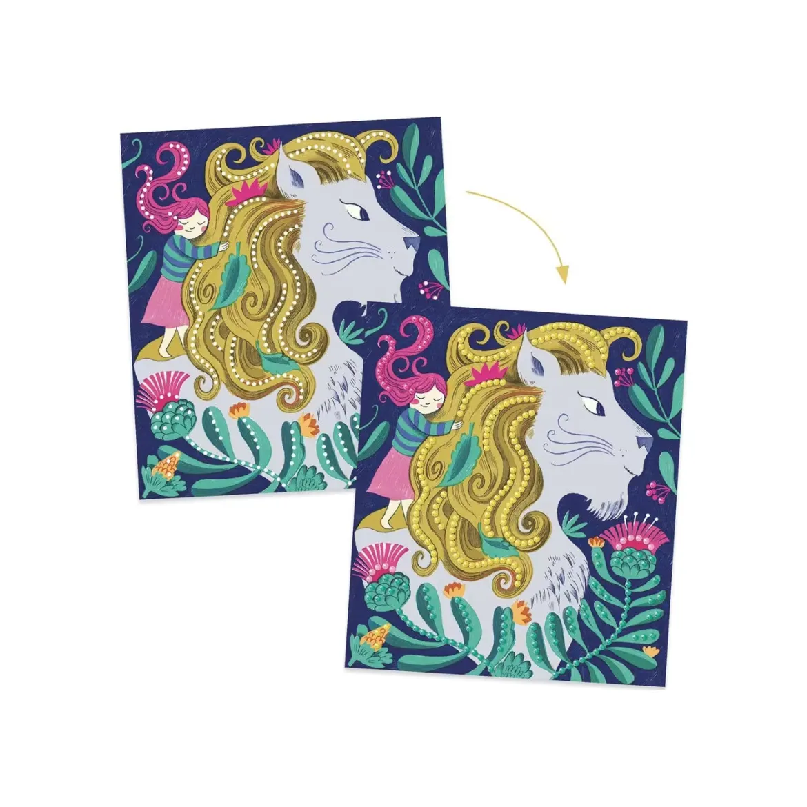 Djeco Artistic Strass Mythical Creatures Timanttiaskartelusetti