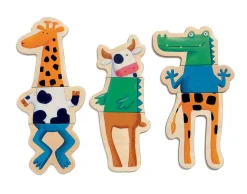Djeco Magnetics Crazy Puinen Magneettinen Palapeli