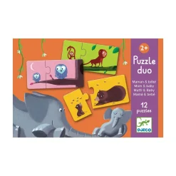 Djeco Puzzle Duo Äiti ja Lapsi palapeli 12 palaa