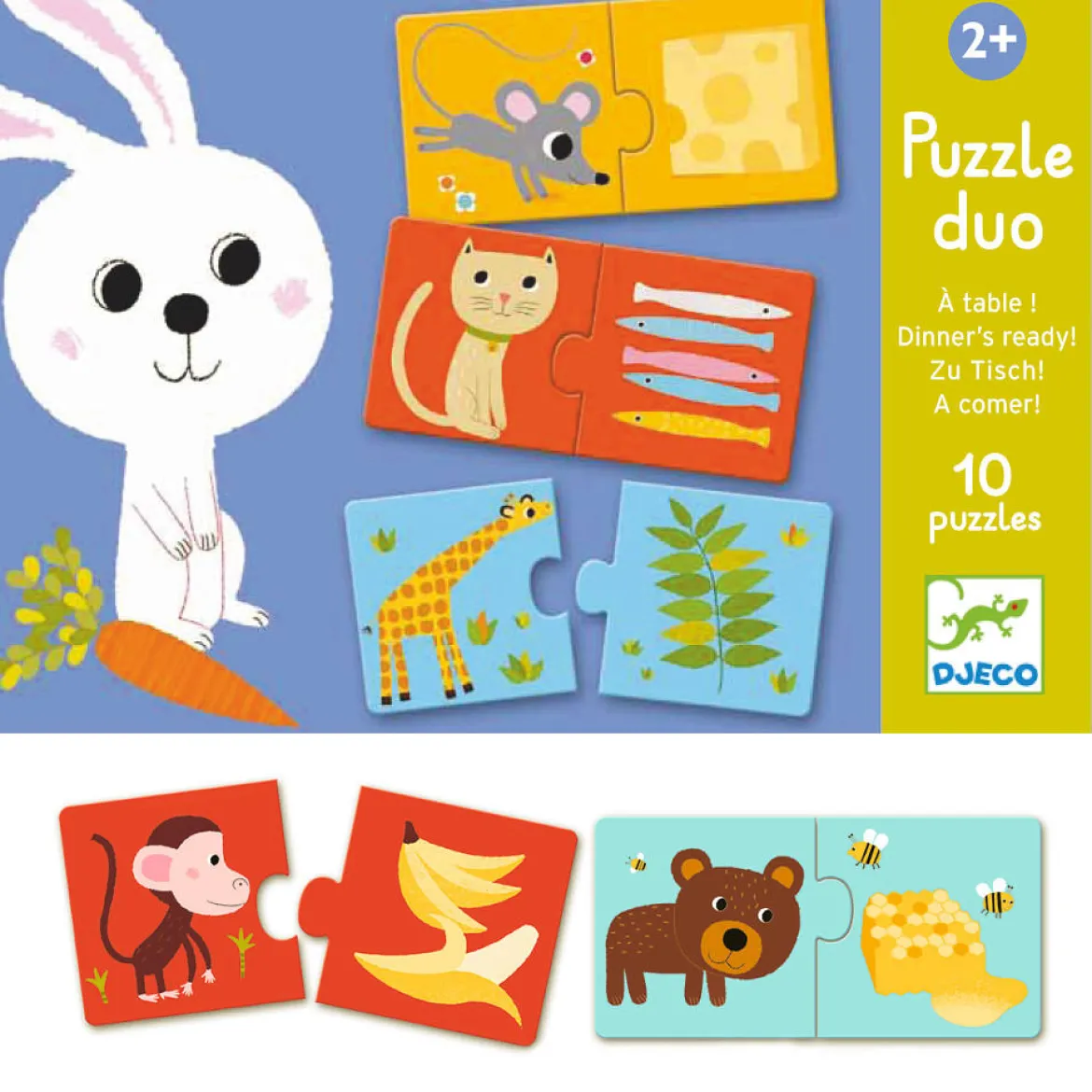 Djeco Puzzle Duo palapeli Päivällinen