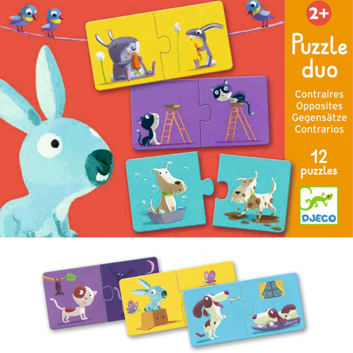 Djeco Puzzle Duo palapeliVastakohdat