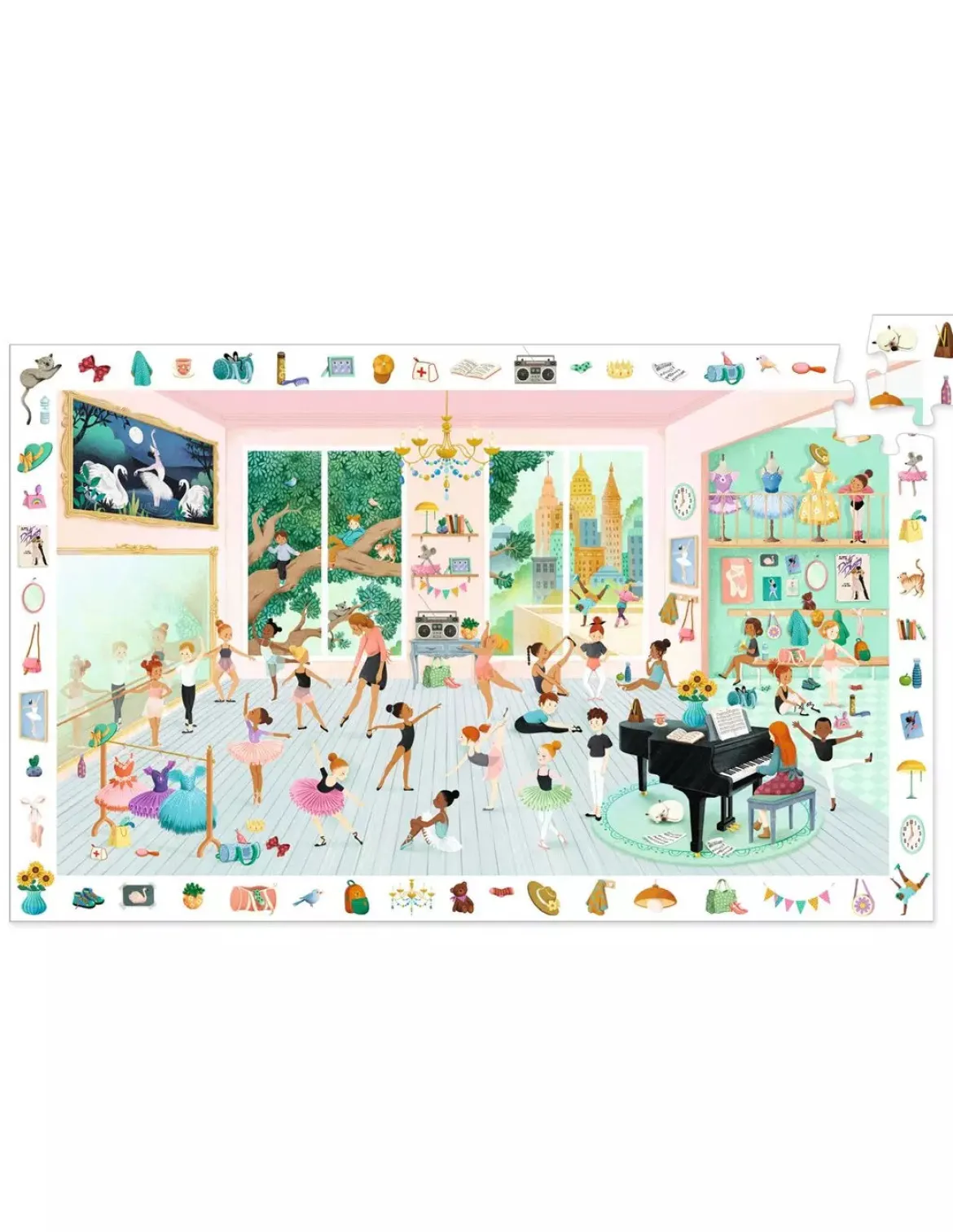 Djeco Puzzle Observation 100 Palan Palapeli Tanssikoulu/Balettikoulu