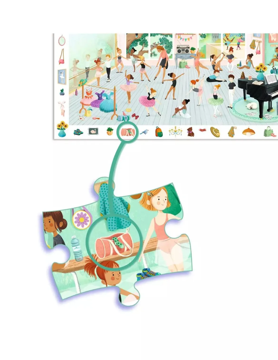 Djeco Puzzle Observation 100 Palan Palapeli Tanssikoulu/Balettikoulu