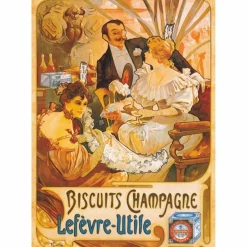 D-Toys Puzzle 1000 Palan Palapeli Biscuits Champagne Lefevre-Utile