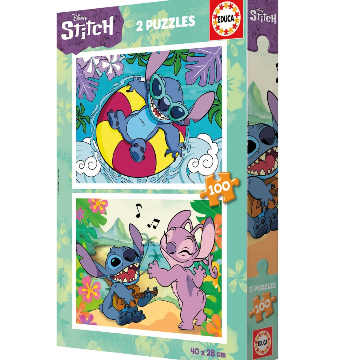 Educa Disney Stitch 2 x 100 Palan Palapeli