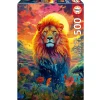Educa Majestic Lion Stare 500 Palan Palapeli