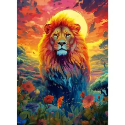 Educa Majestic Lion Stare 500 Palan Palapeli