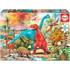Educa 100 Palan Palapeli Dinosaurukset