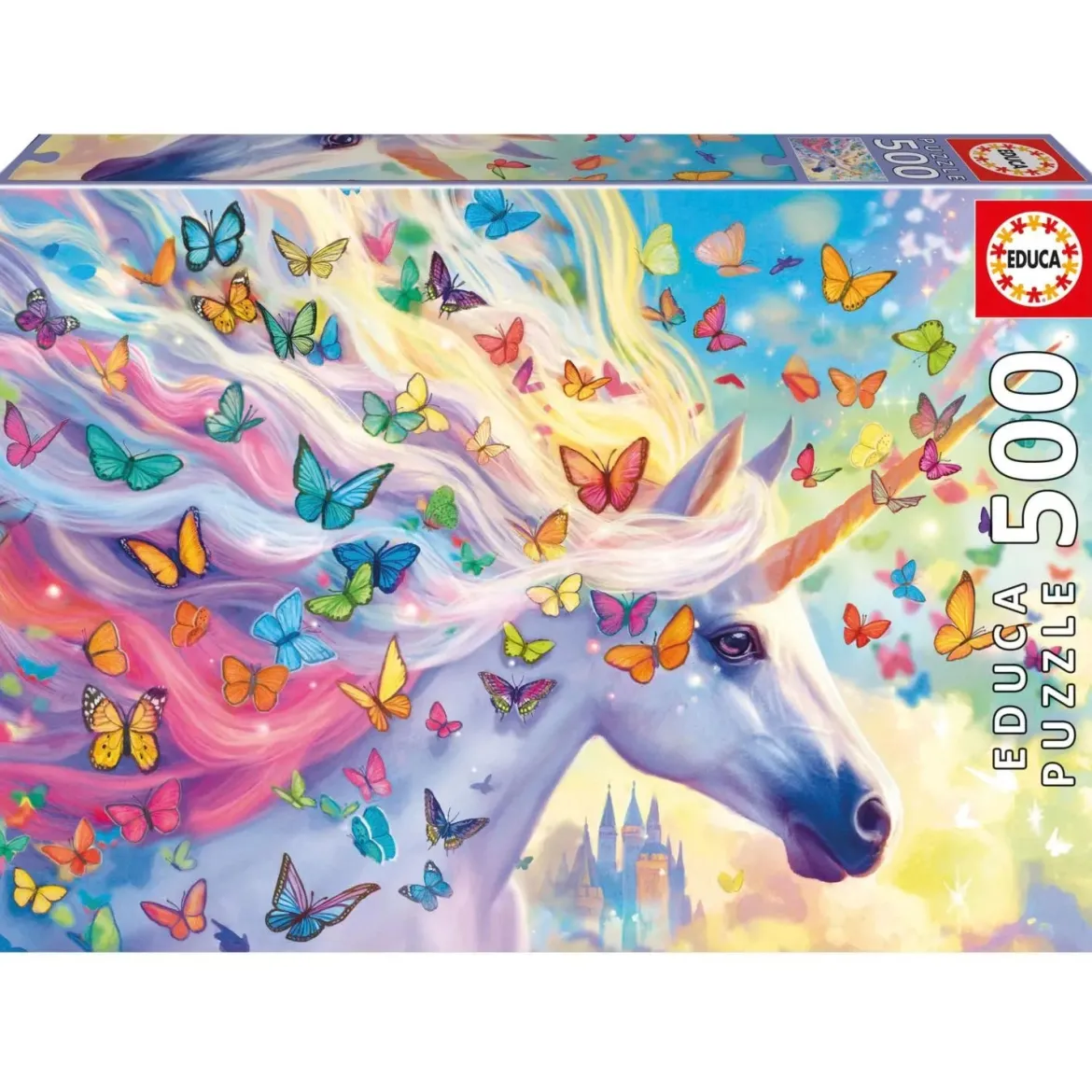 Educa Rainbow Unicorn 500 Palan Palapeli