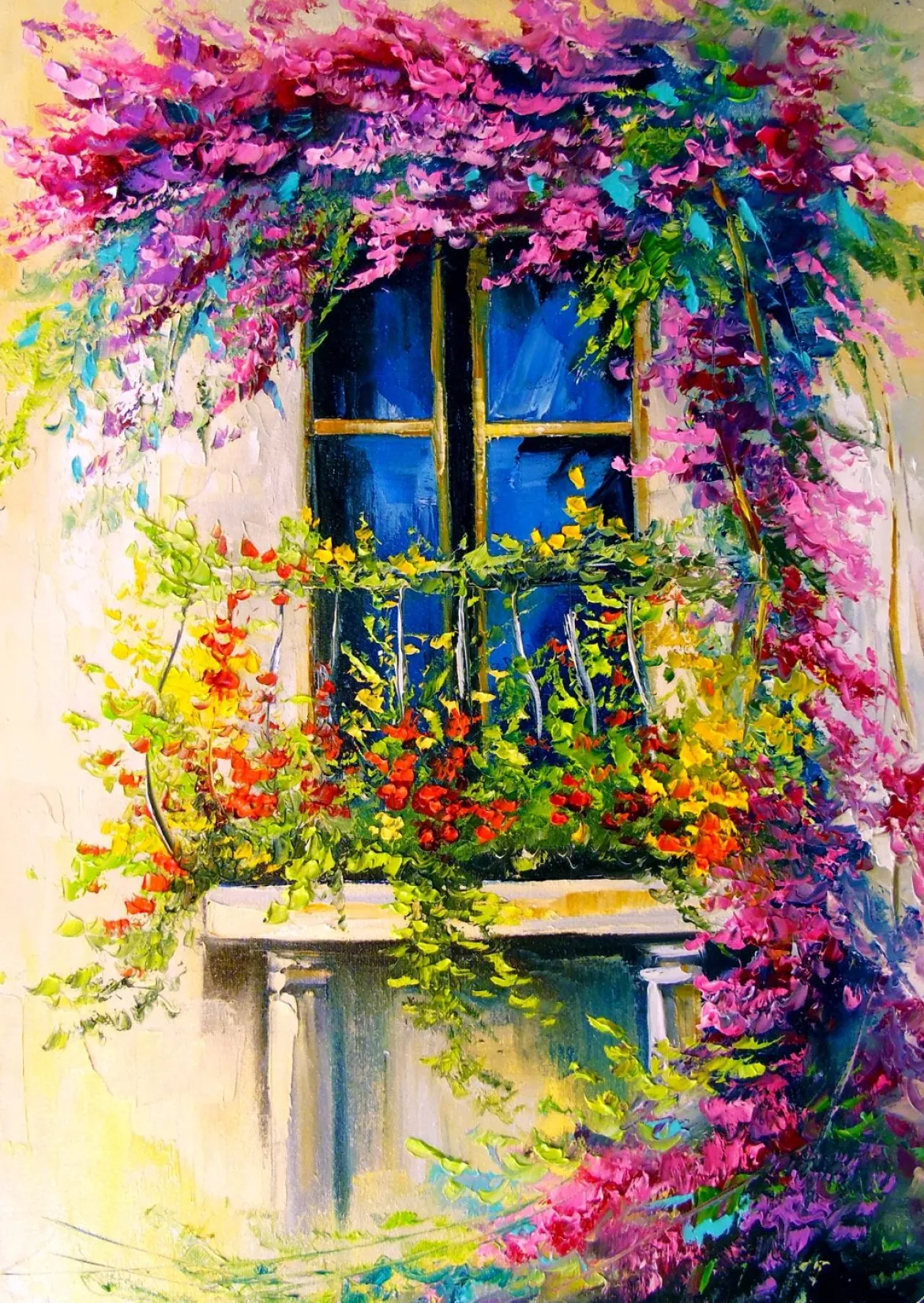 Enjoy Puzzle 1000 Palan Palapeli Blooming Balcony