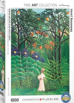 Eurographics Fine Art Collection 1000 Palan Palapeli Woman in an Exotic Garden by Henri Rousseau