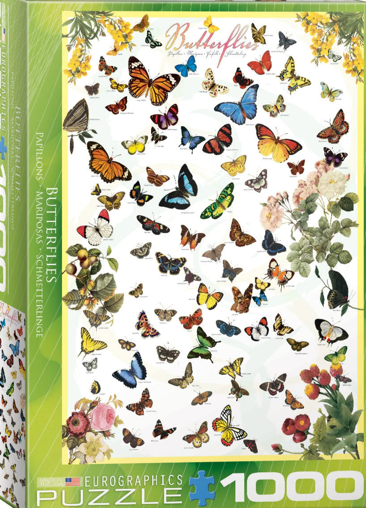 Eurographics 1000 Palan Palapeli Butterflies