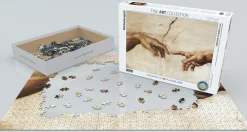 Eurographics 1000 Palan Palapeli Creation of Adam by Michelangelo