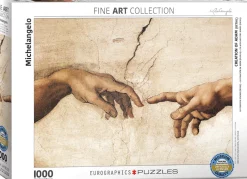 Eurographics 1000 Palan Palapeli Creation of Adam by Michelangelo