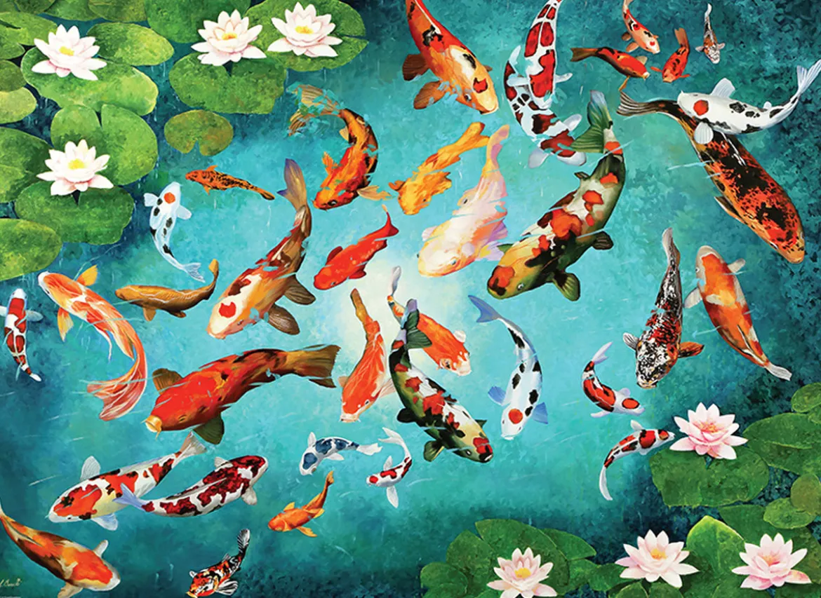 Eurographics 1000 Palan Palapeli Koi Fish