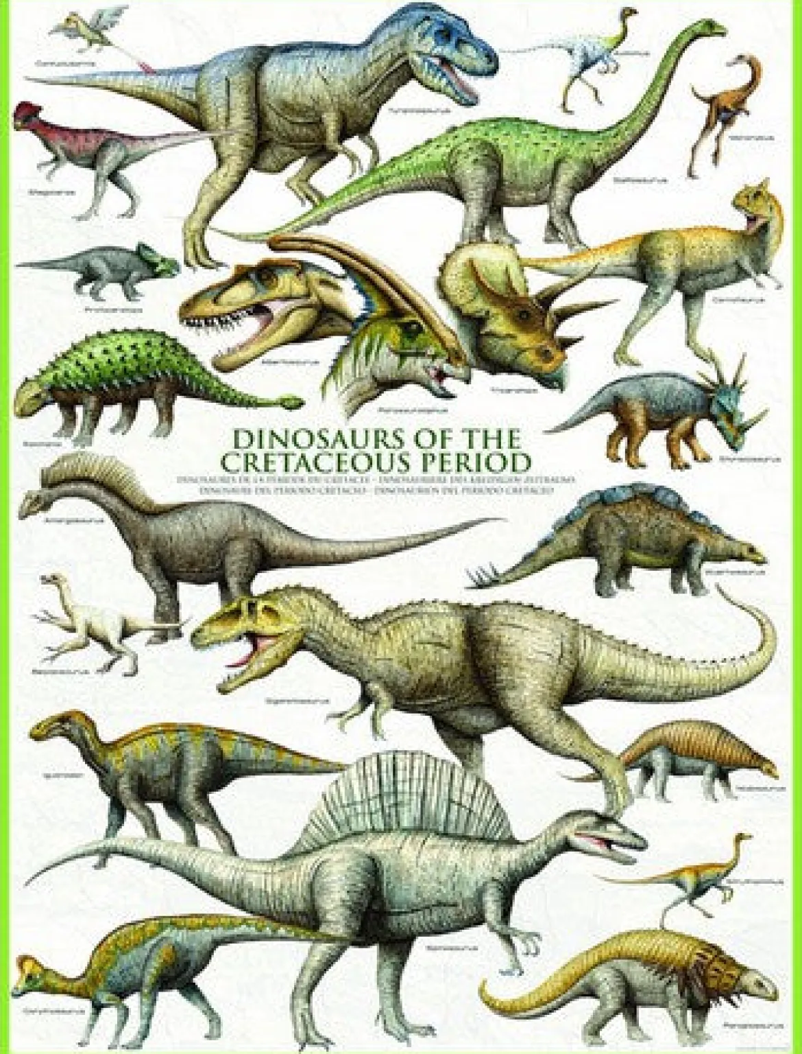 Eurographics Puzzle 1000 Palan Palapeli Dinosaurs