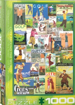 Eurographics Puzzle 1000 Palan Palapeli Golf Around The World
