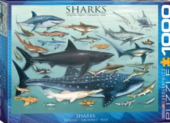 Eurographics Puzzle 1000 Palan Palapeli Sharks