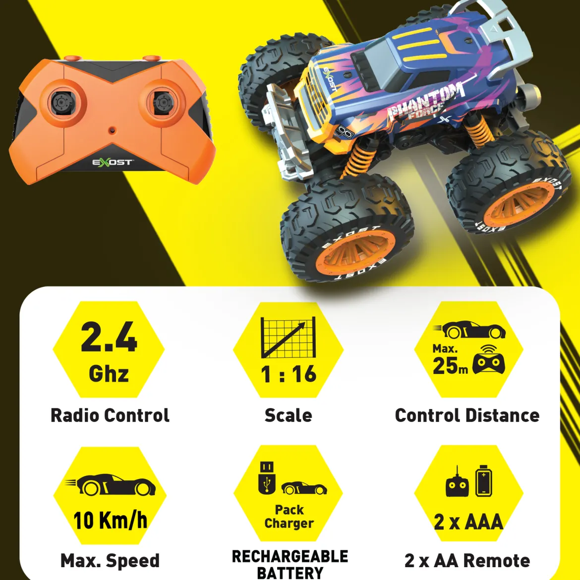 Exost Phantom Force Radio-Ohjattava Auto