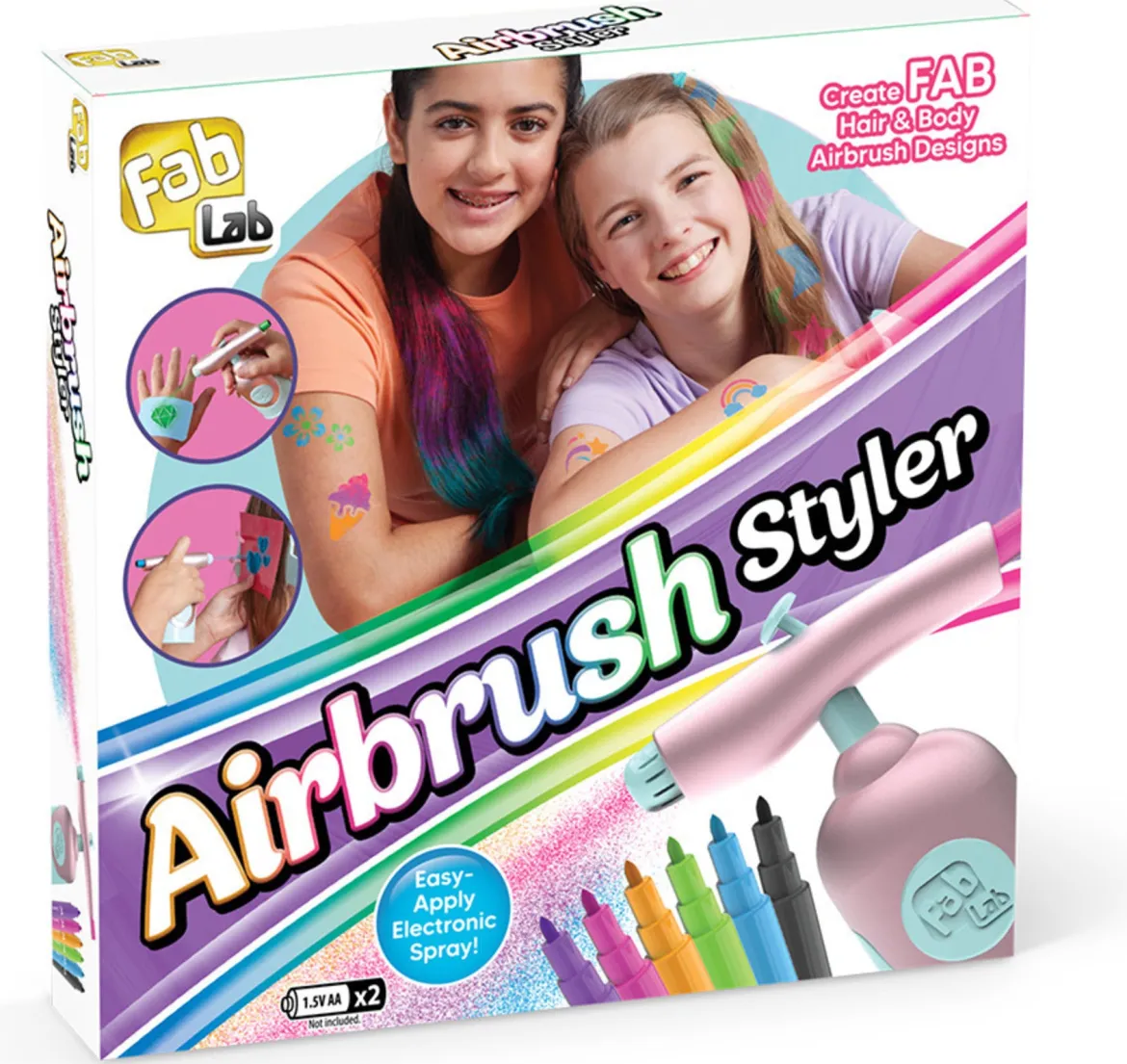 Fablab Airbrush Styler Puhallustussi Leikkisetti