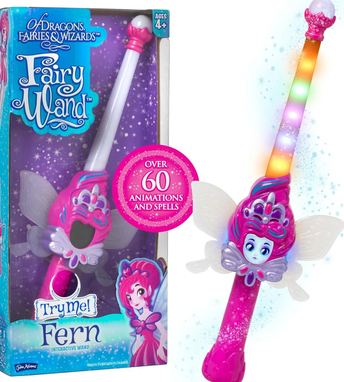Fairy Wand Lasten Taikasauva Äänellä ja Valolla