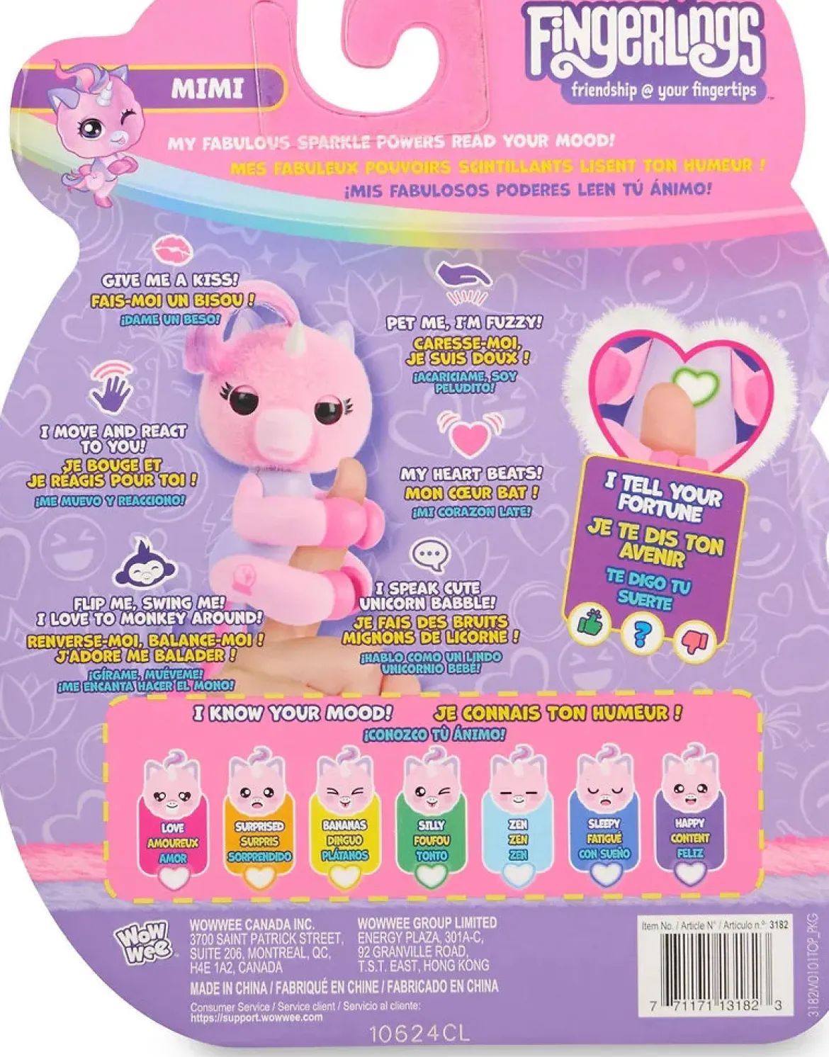 Fingerlings Interaktiivinen Sormi Yksisarvinen Magic Moods Mimi