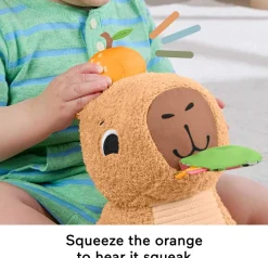 Fisher-Price Sensimals Snuggle Snacky Capybara Aktiviteettipehmolelu
