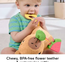 Fisher-Price Sensimals Snuggle Snacky Capybara Aktiviteettipehmolelu