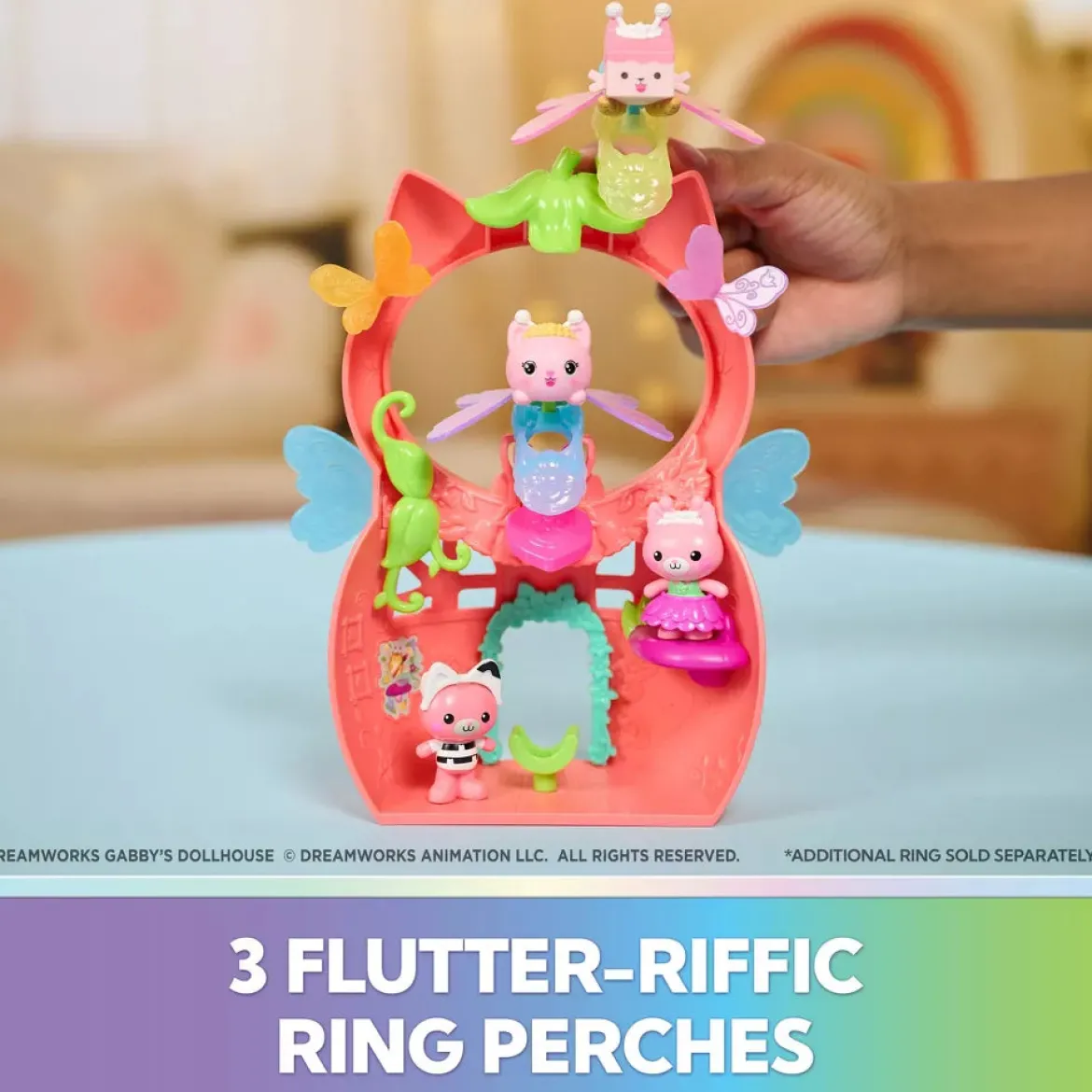 Gabby's Dollhouse Fairylandia "Kitty Fairy's" Flutter-riffic Keiju Leikkisetti