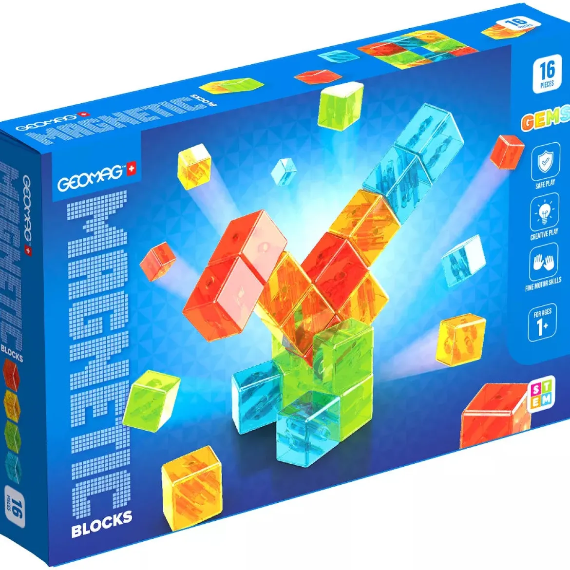 Geomag 3D Magneettinen Rakennussarja Blocks 16 Osaa