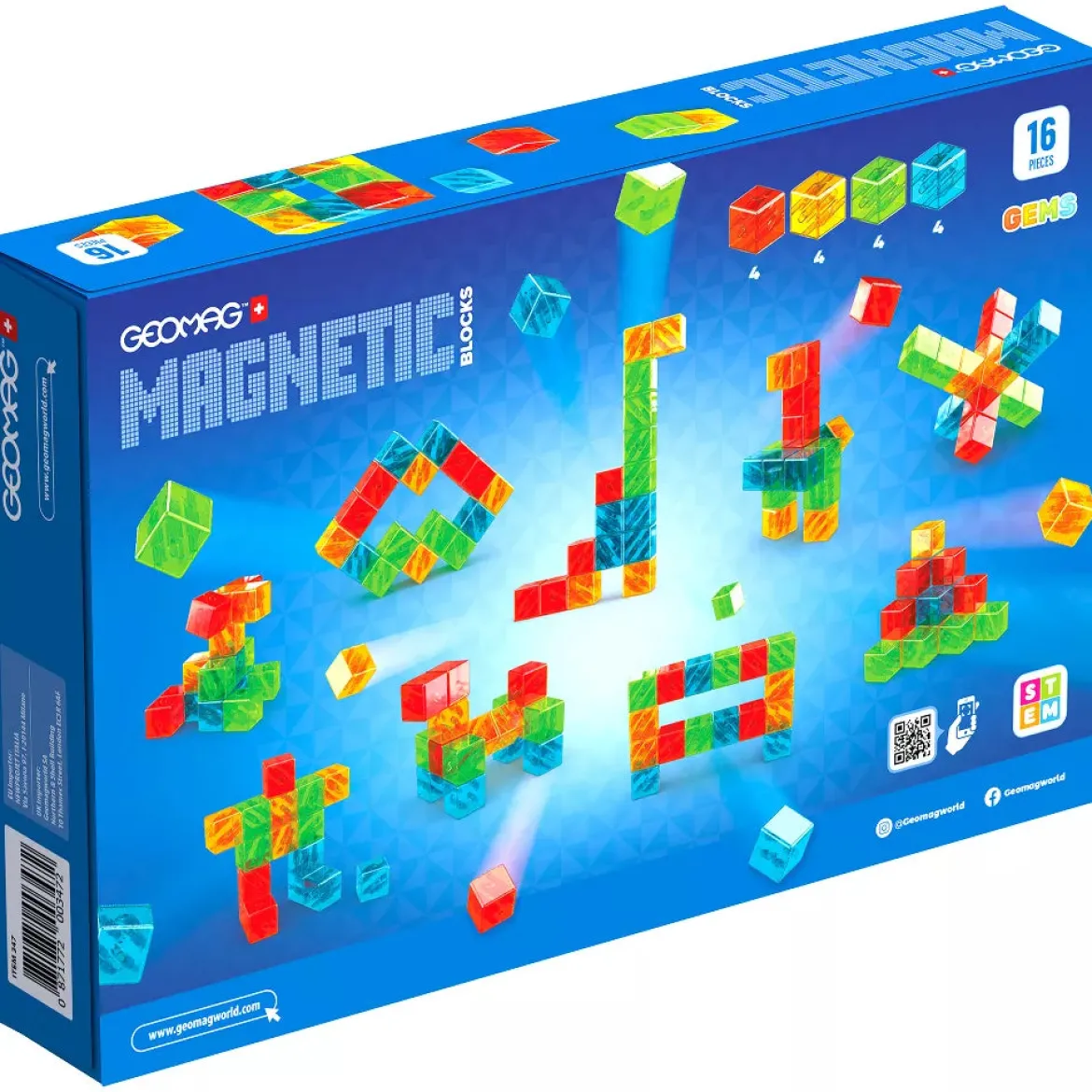 Geomag 3D Magneettinen Rakennussarja Blocks 16 Osaa
